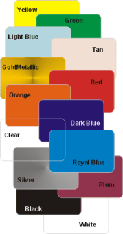 Color card samples