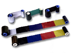 plastic id card printer ribbons, fargo, eltron, datacard, magicard